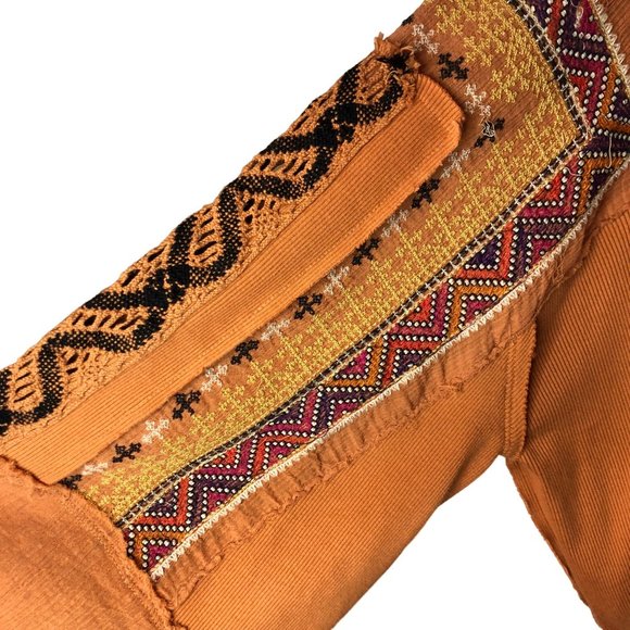 Free People Cross Country Bohemian Top Sienna Size Medium - Picture 6 of 11